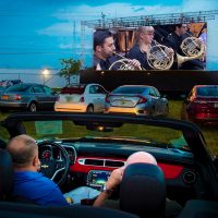New World Symphony takes its WALLCAST to the Drive-In